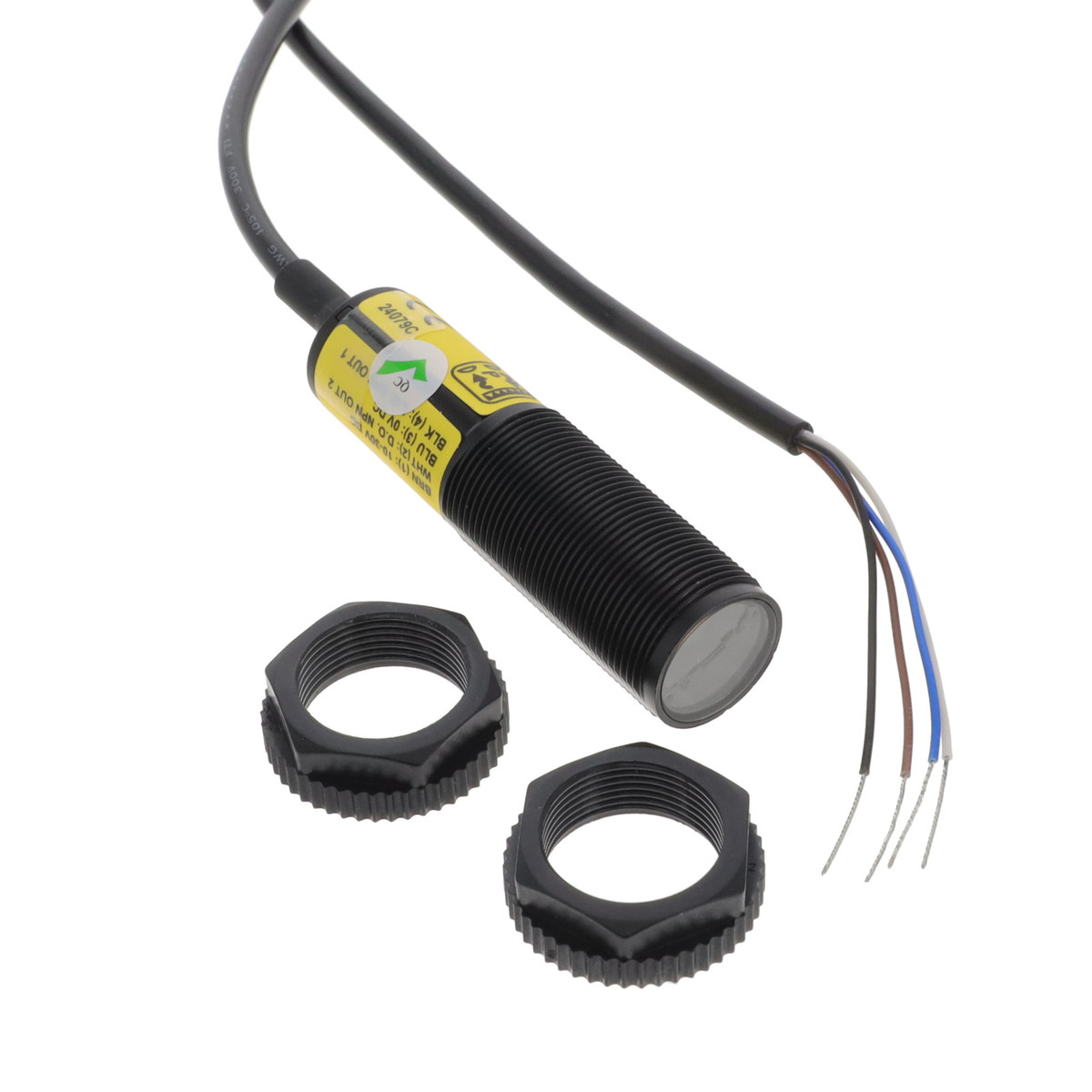Photoelectric sensor Banner Engineering model S18-2VNLP-2M,  Part number S18-2VNLP-2M