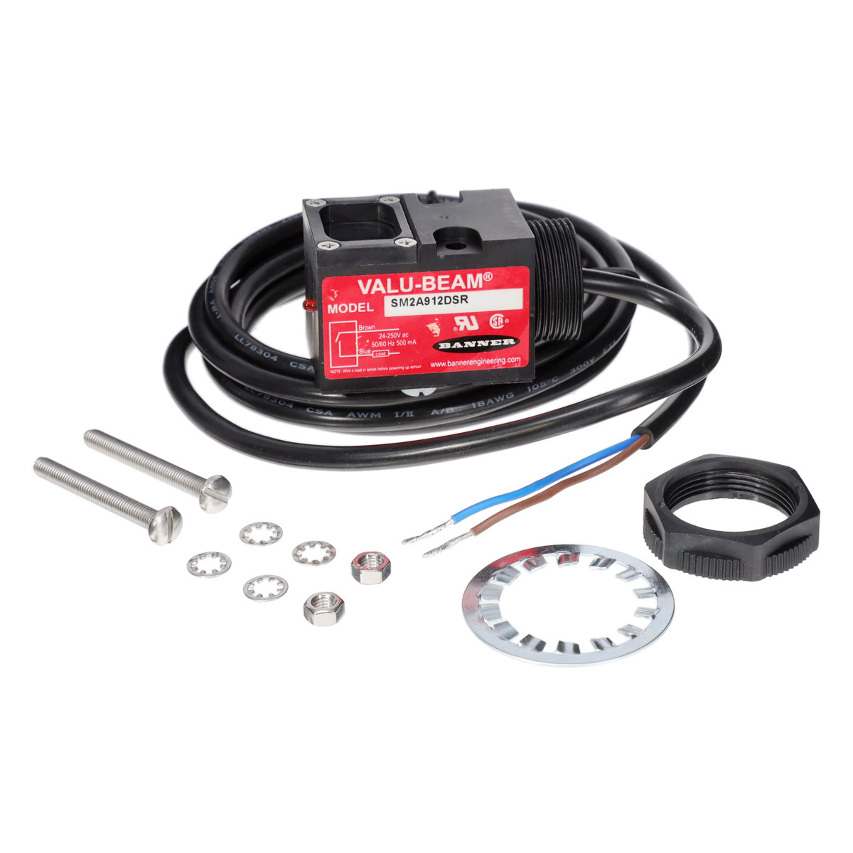 سنسور فوتوالکتریک Banner Engineering مدل SM2A912DSR، پارت‌نامبر SM2A912DSR