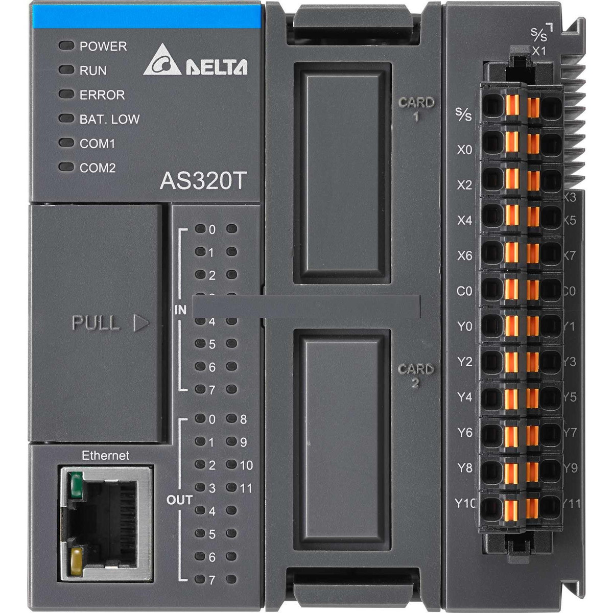 Industrial PLC controller Delta model AS320P-B,  Part number AS320P-B