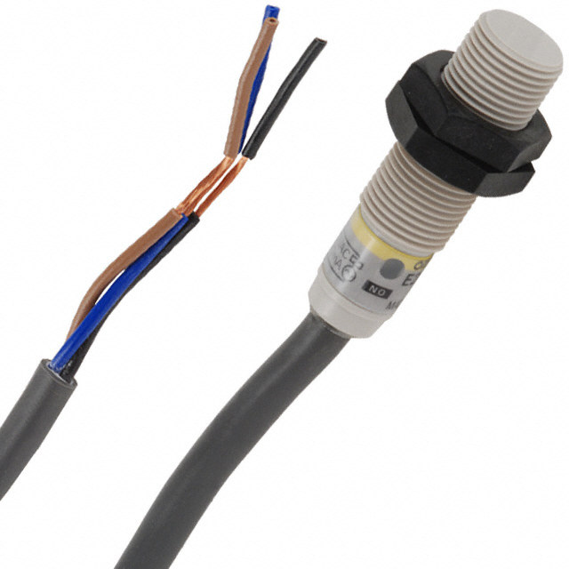 Proximity sensor Omron model E2F-X2E1, Part number E2F-X2E1