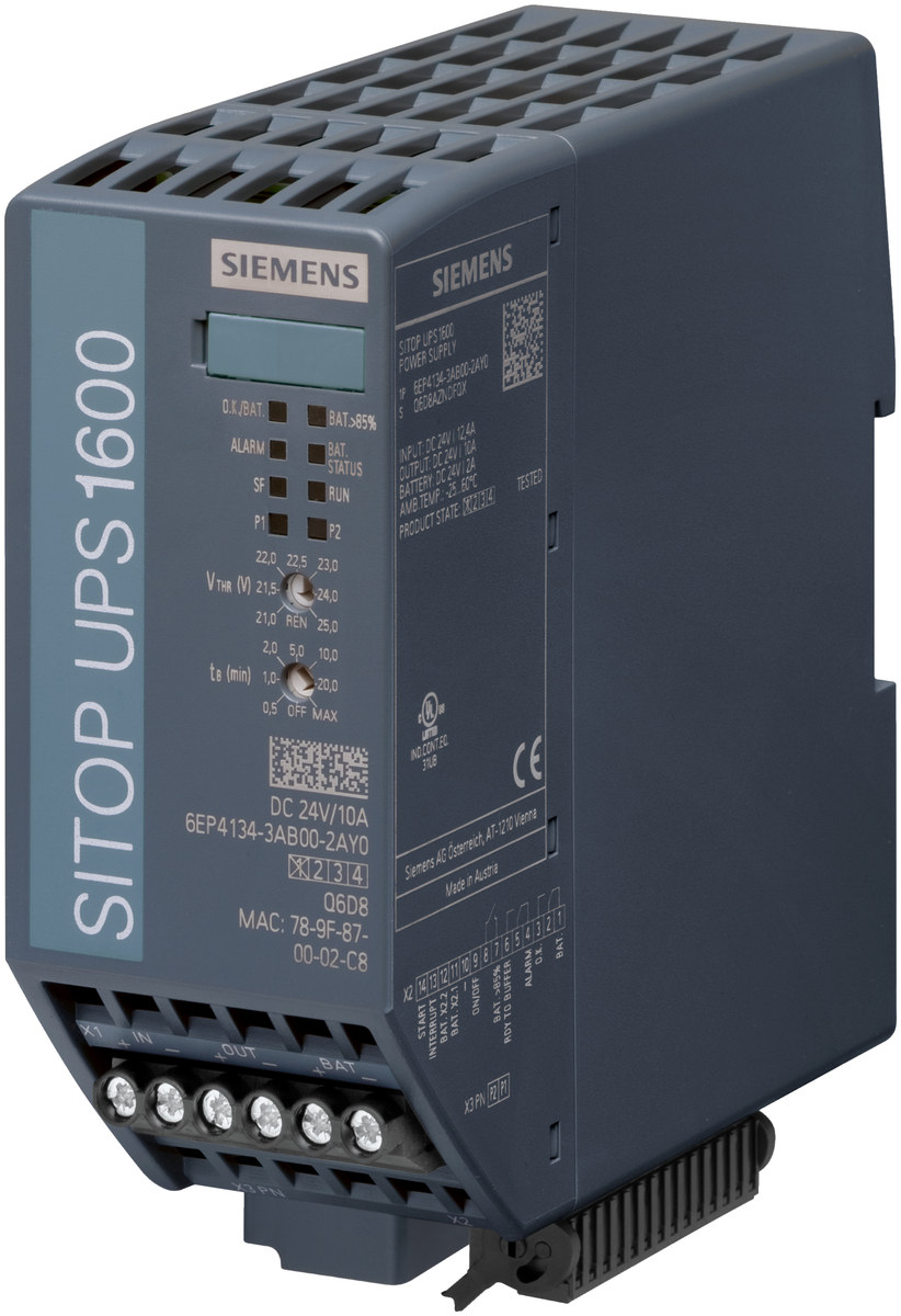 Industrial uninterruptible power supply Siemens model 6EP41343AB002AY0,  Part number 6EP41343AB002AY0