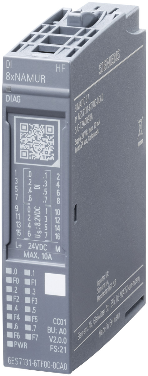 Digital input module Siemens model 6ES71316TF000CA0,  Part number 6ES71316TF000CA0