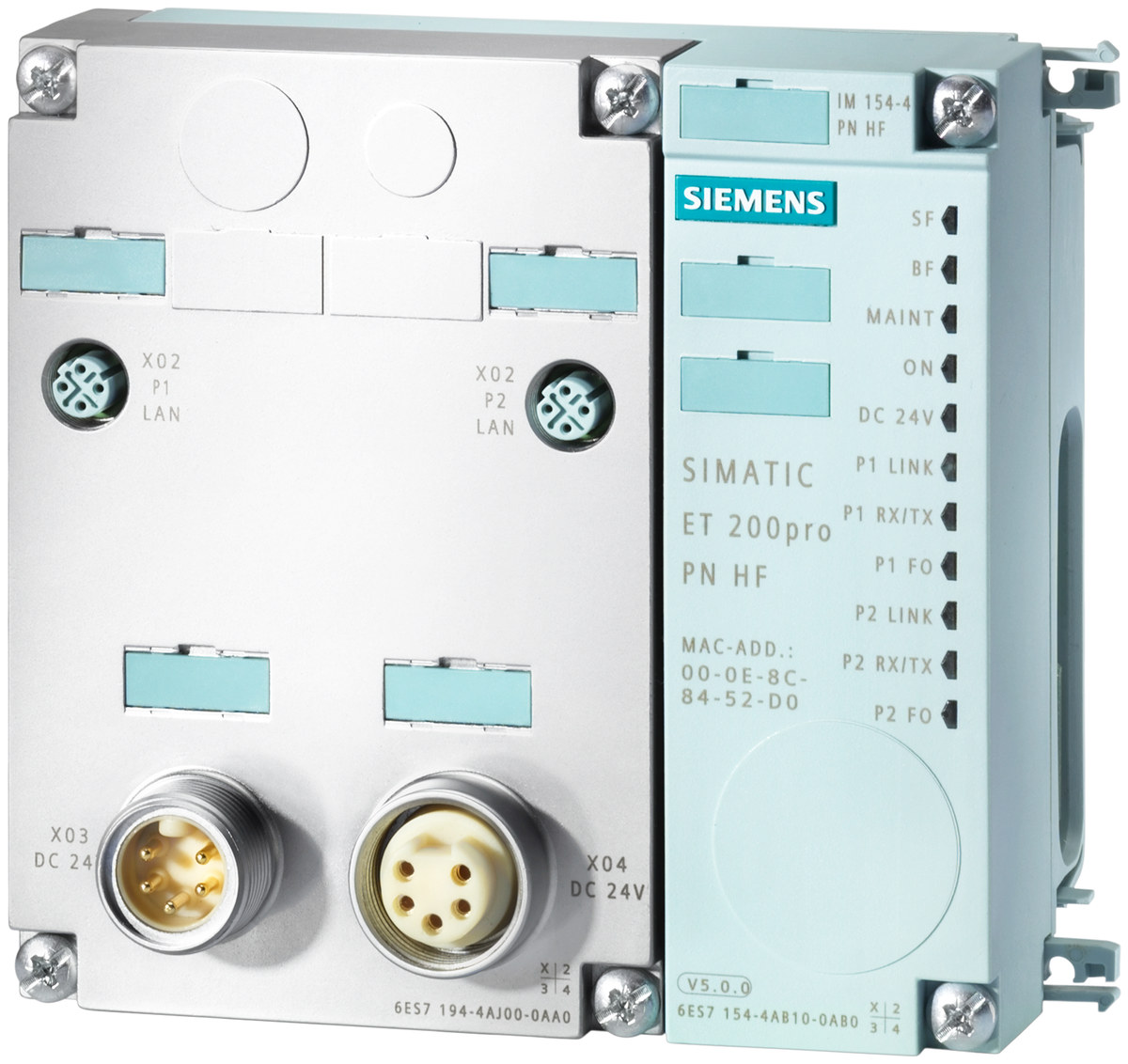 Industrial communication module Siemens model 6ES71544AB100AB0,  Part number 6ES71544AB100AB0